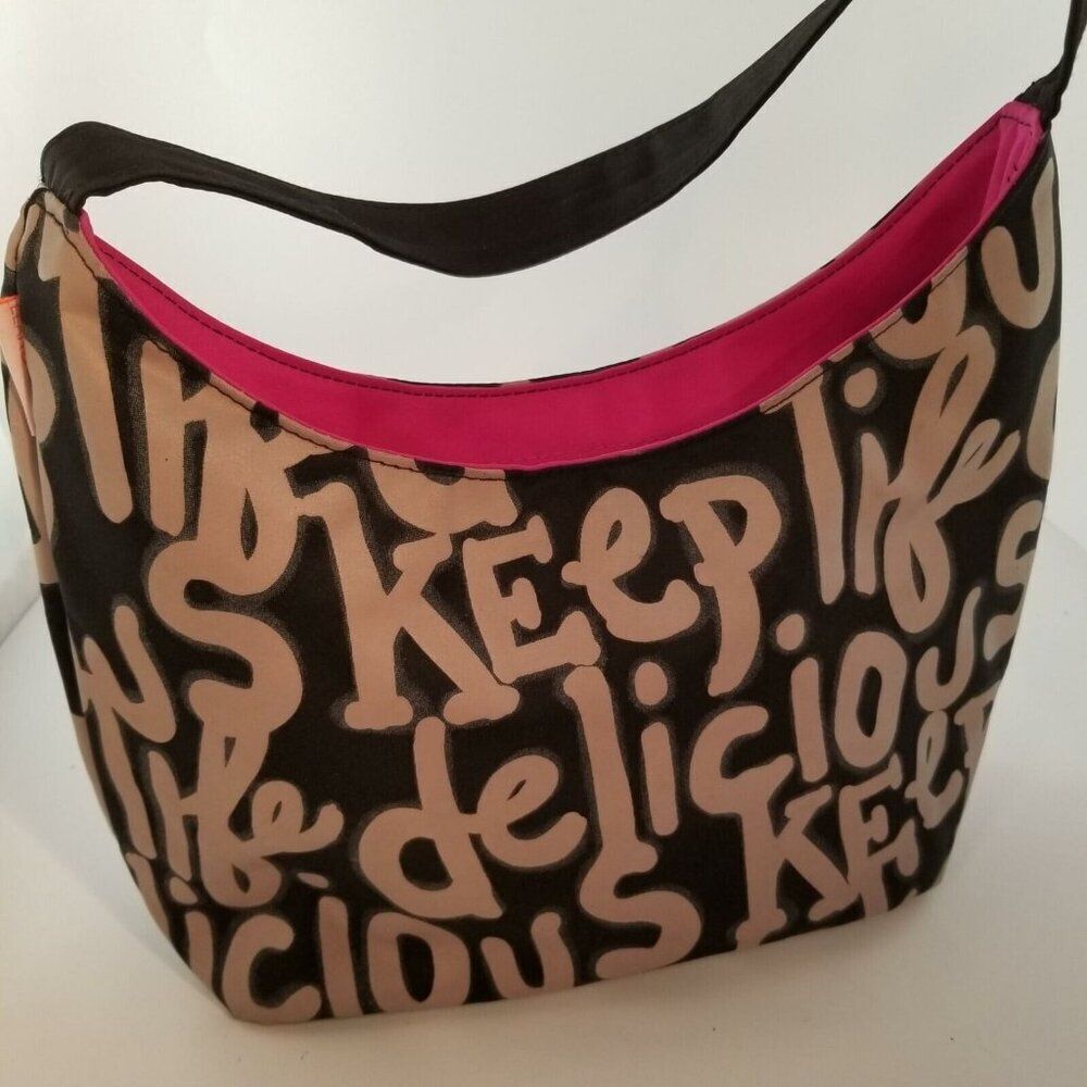 Lean Cuisine Culinary Chic Womens Lunchbox Bag Black White Insulated Cooler - Picture 3 of 5